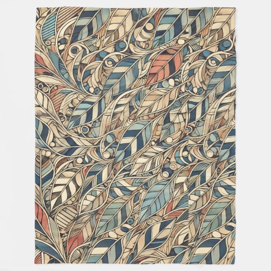 Het leven van een blad fleece deken (Voorkant)