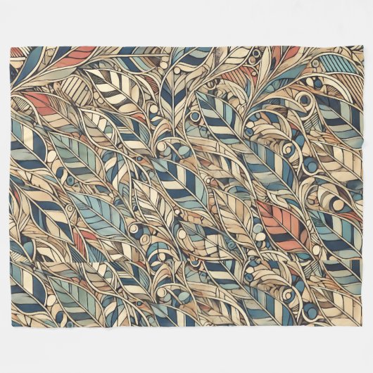 Het leven van een blad fleece deken (Voorkant (Horizontaal))