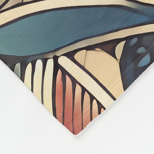 Het leven van een blad fleece deken (Hoek)