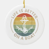 Het leven van een bootzingende boer is beter af keramisch ornament (Achterkant)