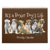 Het leven van een Boxer Dog - Cute Boxer Puppies Kalender (Hoes)