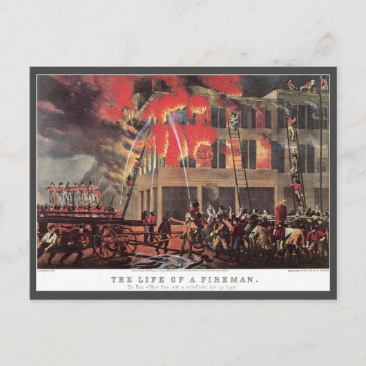 Het leven van een brandweerman, Business Brandwee Briefkaart (Voorkant)