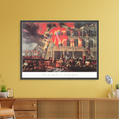 Het leven van een brandweerman,  Business Brandwee Canvas Afdruk (Insitu (Woonkamer))