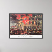 Het leven van een brandweerman,  Business Brandwee Canvas Afdruk (Voorkant)