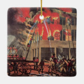 Het leven van een brandweerman, Business Brandwee Keramisch Ornament (Achterkant)