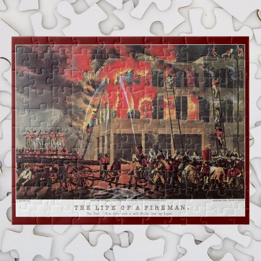 Het leven van een brandweerman,  Business Brandwee Legpuzzel