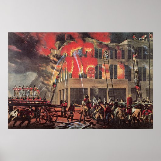 Het leven van een brandweerman,  Business Brandwee Poster (Voorkant)