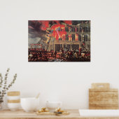 Het leven van een brandweerman,  Business Brandwee Poster (Keuken)