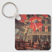 Het leven van een brandweerman,  Business Brandwee Sleutelhanger (Voorkant)