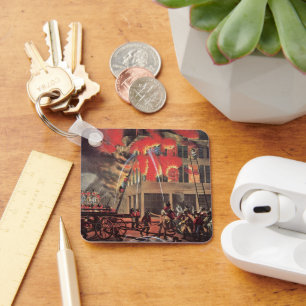 Het leven van een brandweerman,  Business Brandwee Sleutelhanger