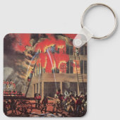 Het leven van een brandweerman,  Business Brandwee Sleutelhanger (Achterkant)