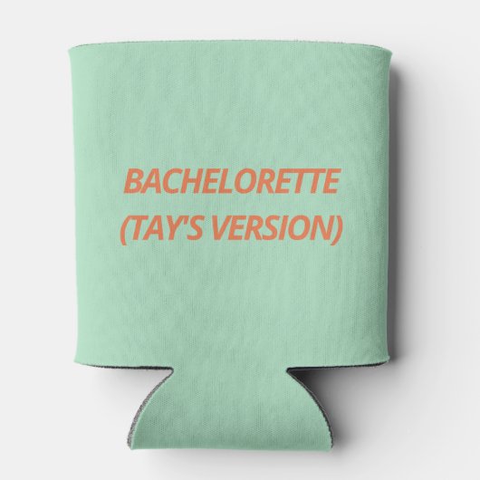 Het leven van een bruidsmeisje blikjeskoeler (Achterkant)