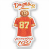 Het leven van een Doughboy die het authentiek houd Sticker (Voorkant)