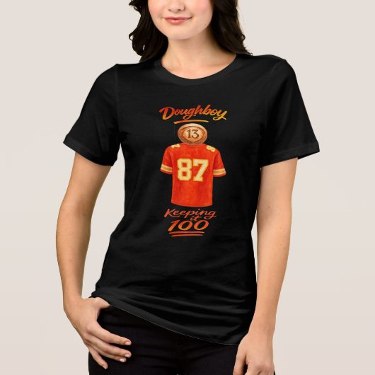 Het leven van een Doughboy die het authentiek houd Tri-Blend Shirt (Voorkant)