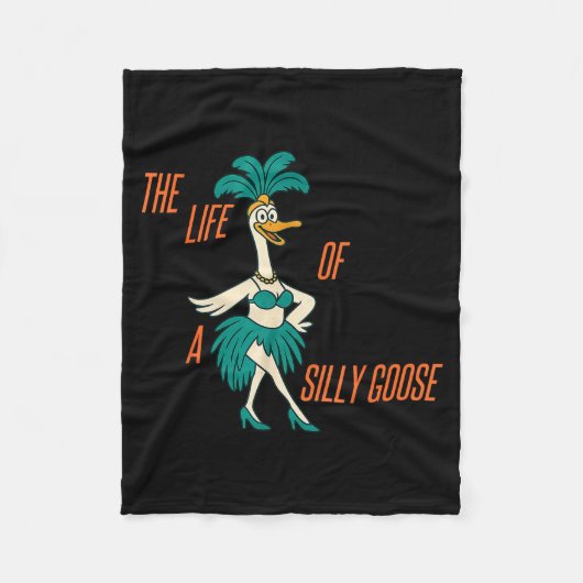 Het Leven Van Een Dwaze Gans Grappige Trendy Meme Fleece Deken (Voorkant)
