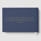 Het leven van een gepersonaliseerde begrafenis gastenboek (Achterkant)