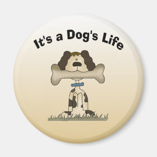 Het leven van een hond magneet