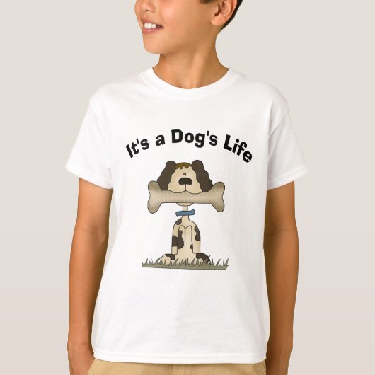 Het leven van een hond t-shirt (Voorkant)