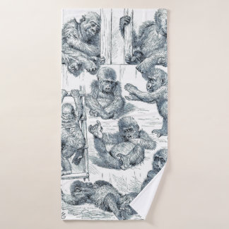 Het leven van een jonge gorilla bad handdoek