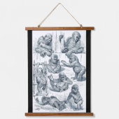 Het leven van een jonge gorilla hangend wandkleed (Voorkant)