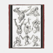 Het leven van een jonge orang-oetan fleece deken (Voorkant)