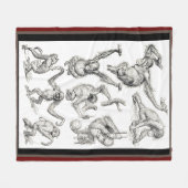 Het leven van een jonge orang-oetan fleece deken (Voorkant (Horizontaal))