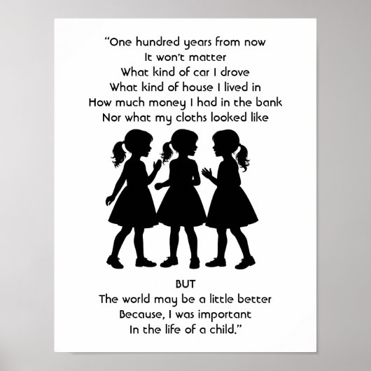 Het leven van een kind - 100 jaar poster (Voorkant)