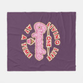 Het leven van één kubusje per keer fleece deken (Voorkant (Horizontaal))