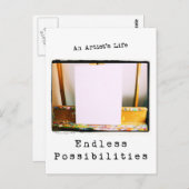 Het leven van een kunstenaar: Eindeloze mogelijkhe Briefkaart (Voorkant / Achterkant)