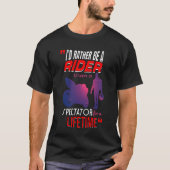 Het leven van een motorrijder: rijden, niet kijken t-shirt (Voorkant)