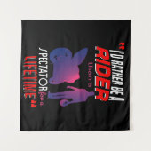 Het leven van een motorrijder: rijden, niet kijken wandkleed (Voorkant (horizontaal))