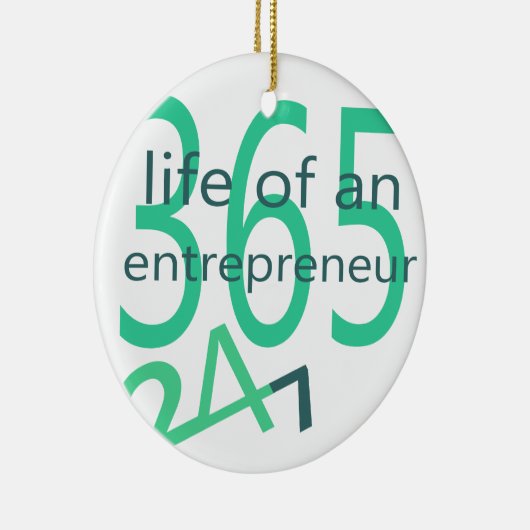 Het leven van een ondernemer keramisch ornament (Rechts)