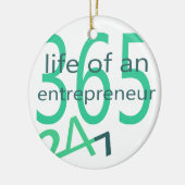 Het leven van een ondernemer keramisch ornament (Links)