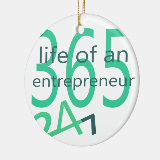 Het leven van een ondernemer keramisch ornament (Links)