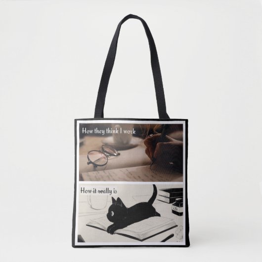 Het leven van een schrijver tote bag (Voorkant)