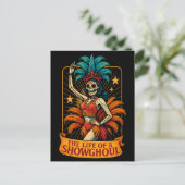 Het leven van een Showghoul Feestdagenkaart (Staand voorkant)