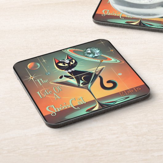 Het leven van een showgirl bier onderzetter (Linkerzijde)