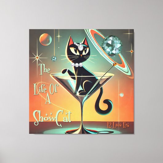 Het leven van een showgirl canvas afdruk (Voorkant)