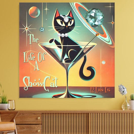 Het leven van een showgirl canvas afdruk (Insitu (Woonkamer))