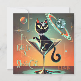 Het leven van een showgirl kaart