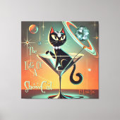 Het Leven Van Een Showgirl Kat Canvas Afdruk (Voorkant)