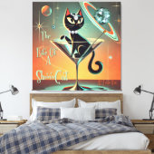 Het Leven Van Een Showgirl Kat Canvas Afdruk (Insitu (Slaapkamer))