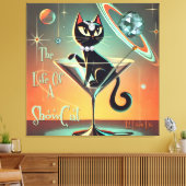 Het Leven Van Een Showgirl Kat Canvas Afdruk (Insitu (Woonkamer))