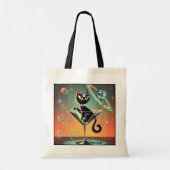 Het Leven Van Een Showgirl Kat Tote Bag (Achterkant)