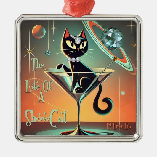 Het leven van een showgirl metalen ornament (Voorkant)