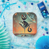 Het leven van een showgirl papieren bordje (Feest)