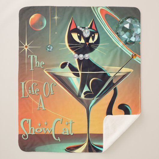 Het leven van een showgirl sherpa deken (Voorkant)