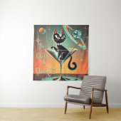 Het leven van een showgirl wandkleed (In situ)