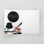 Het leven van een sneeuwman kaart (Binnen)