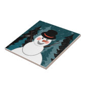 Het leven van een sneeuwman tegeltje (Zijkant)